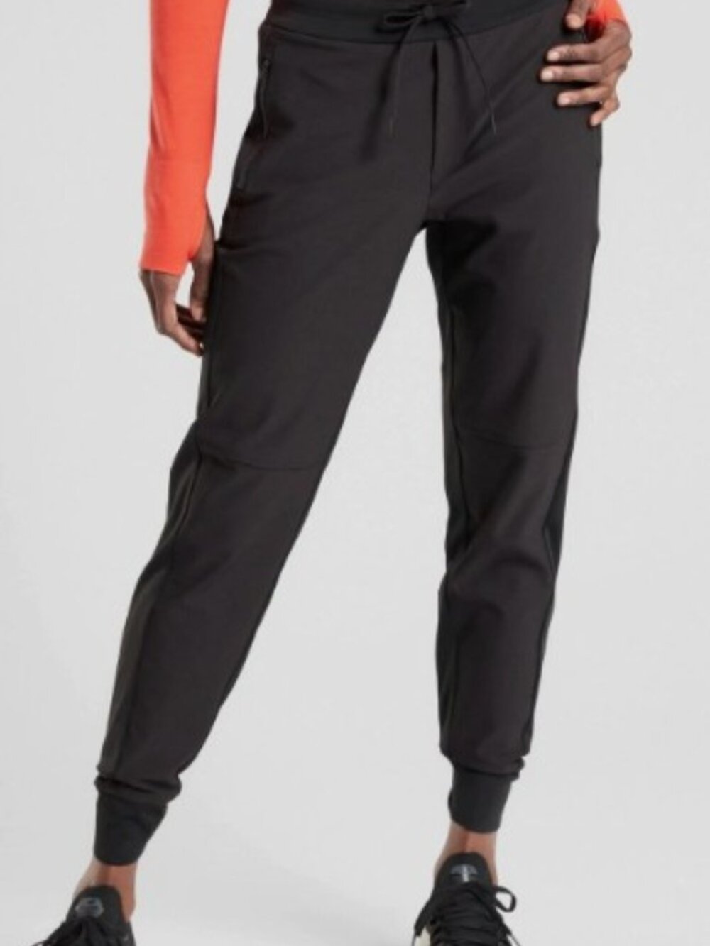 Athleisure Sporty Athleta Headlands Hybrid Trek Joggers Black Women’s Size 14